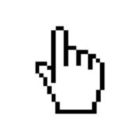 icono del cursor del puntero de la mano del mouse vector