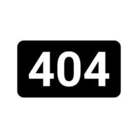 icono de vector de error 404