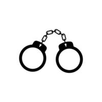 handcuffs vector icon