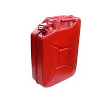 Real fuel container isolated on white photo