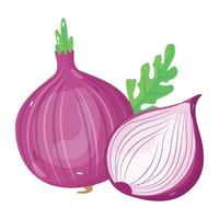 Download an isometric icon of onions, food ingredient vector