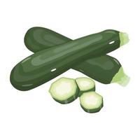 Get your hands on this isometric icon of courgette