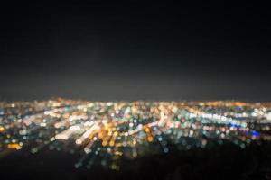 Abstract long exposure, experimental surreal photo, city and vehicle lights at night photo