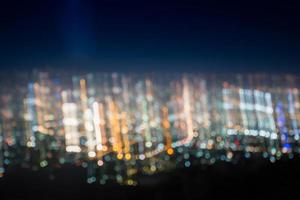 Abstract long exposure, experimental surreal photo, city and vehicle lights at night photo