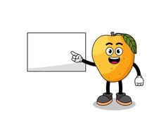 mango fruit illustration doing a presentation vector
