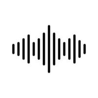 icono de vector de onda de sonido