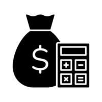 financial cost budget vector icon
