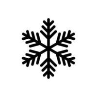 icono de vector de copo de nieve