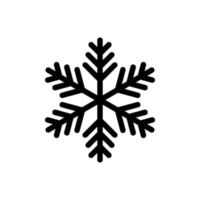 icono de vector de copo de nieve