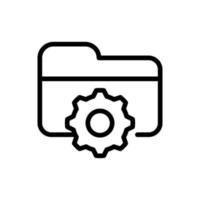 icono de vector de organización de archivos