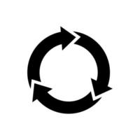 three circle arrow vector icon