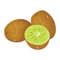 dieta saludable, un diseño de icono isométrico de kiwi vector