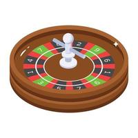 Check this isometric icon of casino roulette