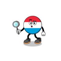 Mascot of luxembourg searching vector