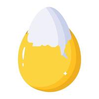 Beautifully designed isometric icon of egg vector