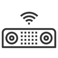 SPEAKER Wireless LINE ICON VECTOR