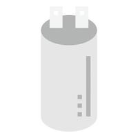 capacitor flat icon vector illustration