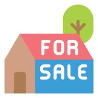 house sale flat icon vector illustration