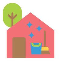 house service flat icon vector illustration