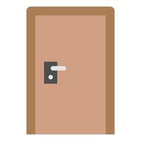 puerta plana icono vector ilustración