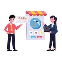 Handy flat illustration of task list vector