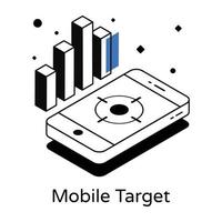 Web infographics isometric icon in editable design vector