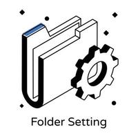 An icon of order management in isometric design vector