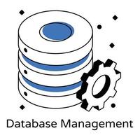 Download this premium isometric icon of database management vector