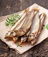 smoked fish with beer photo