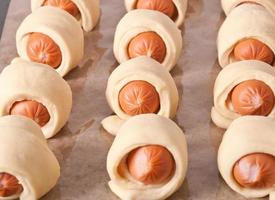 sausage in the dough photo