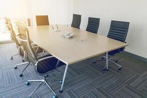 Interior of meeting room in moder office photo