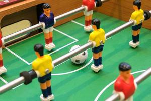 Detail of a table soccer game photo