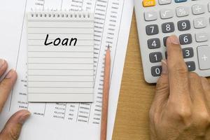 Planning monthly Loan payment photo