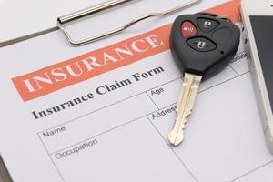 Car insurance form photo