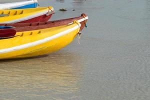 kayaks en la playa foto