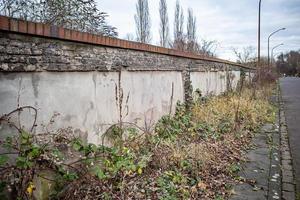 old wall from a industrial building photo