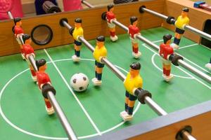 Detail of a table soccer game photo