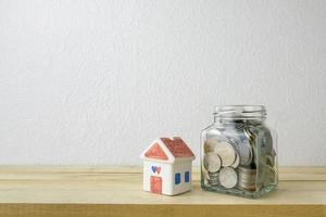 Savings plans for housing ,financial concept photo