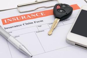 Car insurance form photo