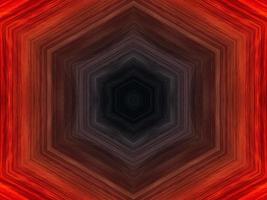 Red white and black abstract background. Kaleidoscope pattern. photo