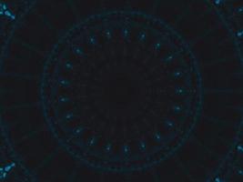 Gothic vibes abstract background in dark blue and black color. Kaleidoscope pattern. Free photo. photo