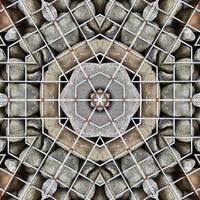 Rock reflection abstract background. Kaleidoscope pattern. Free photo. photo