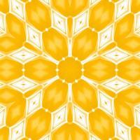 fondo cuadrado abstracto amarillo y blanco. patrón de caleidoscopio. fondo libre. foto
