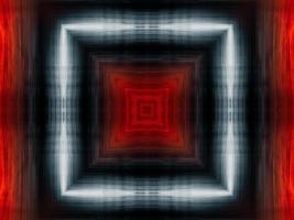 Red white and black abstract background. Kaleidoscope pattern. photo