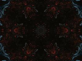 Reflection of colorful flowers kaleidoscope pattern. Abstract background. Free photo. photo