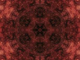 Reflection of colorful flowers kaleidoscope pattern. Abstract background. Free photo. photo