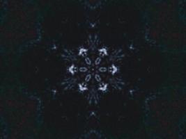 Gothic vibes abstract background in dark blue and black color. Kaleidoscope pattern. Free photo. photo