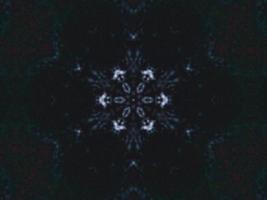 Gothic vibes abstract background in dark blue and black color. Kaleidoscope pattern. Free photo. photo