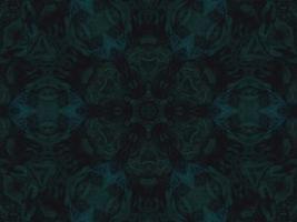 Dark green abstract background. Kaleidoscope pattern. Free photo