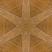 Brown abstract square background. Kaleidoscope pattern of wooden floor. Free background. photo